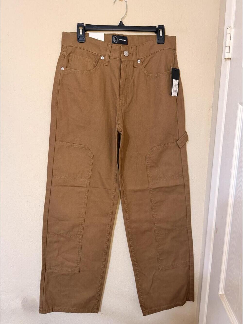 Original Use Relaxed Carpenter Pants Brown 30X32 100% Cotton. HS109